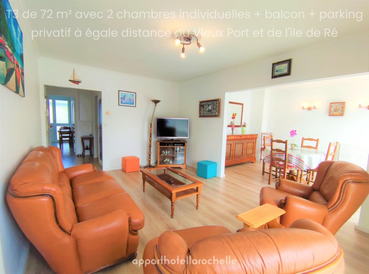Appartement T3 Lumineux Et Tout Confort De 72 M2 Avec Parking Privatif La Rochelle  Zewnętrze zdjęcie